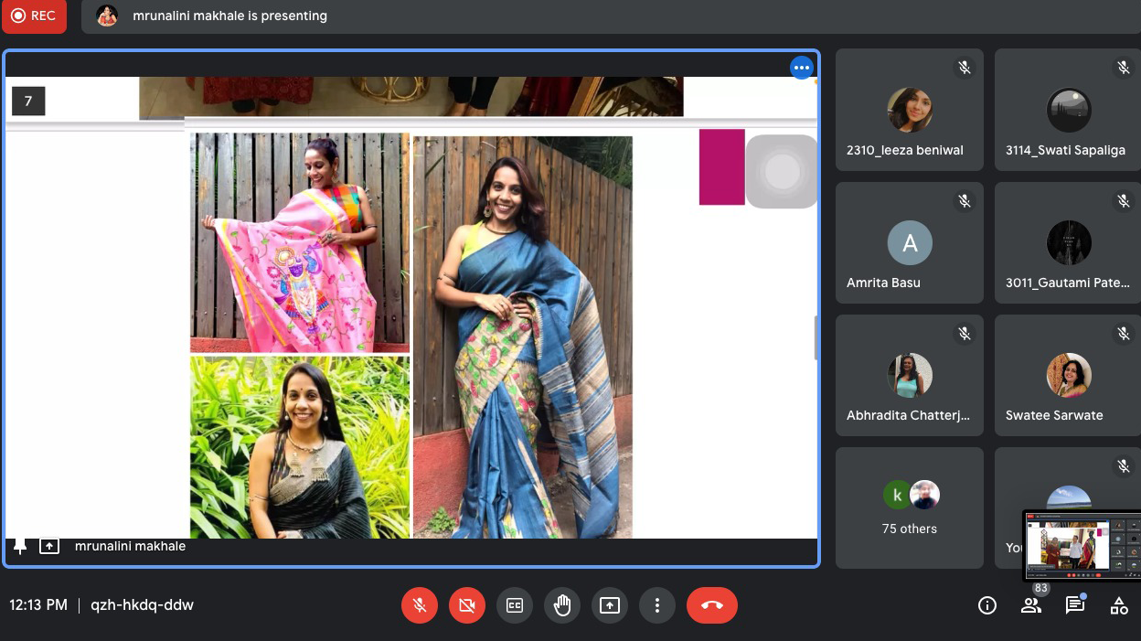 Mrs. Mrunalini sharing her creations